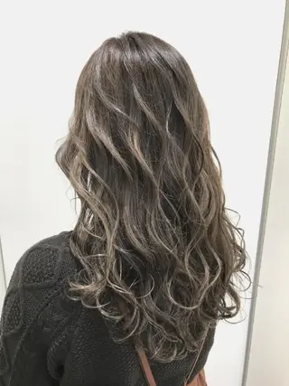セミロング カラー ＡＳＨ大宮/ブリーチ 髪質改善/カラーのヘアスタイル