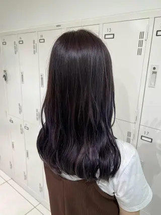 セミロング カラー 【暖色カラー特化】 中山由梨のヘアスタイル