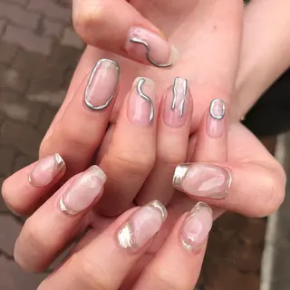 ロング カラー ヘアアレンジ キッズ ネイル マツエク・マツパ 福田 加奈のネイルデザイン