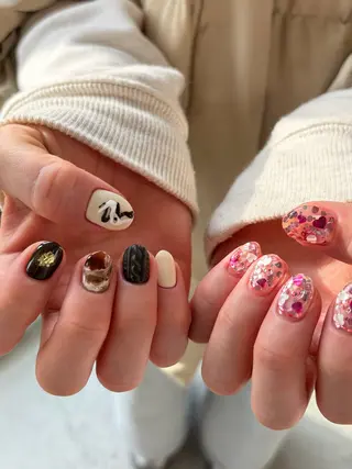 ネイル elen南越谷 Rina𖥔⋱のネイルデザイン