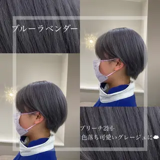 ショート カラー レイヤー/透明感 カラー ☽EMIRIのヘアスタイル