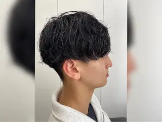 ショート パーマ メンズ メンズパーマ/新潟/ 万代／田崎亮🌟のヘアスタイル