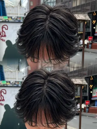 メンズ 🔷メンズフェザー スタイル🔹竹内凌のヘアスタイル