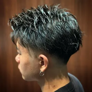 ショート メンズ 小松 美雄のヘアスタイル