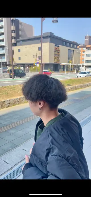 パーマ メンズ 辻 雅也のヘアスタイル