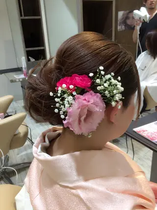 ヘアアレンジ ヘアセット 野中のヘアスタイル