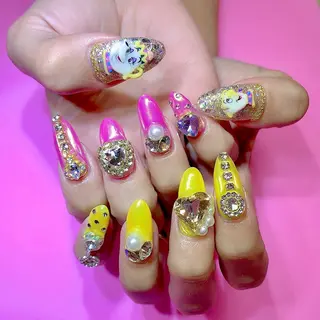 ネイル 3Dアートネイル💗 都築レナのネイルデザイン