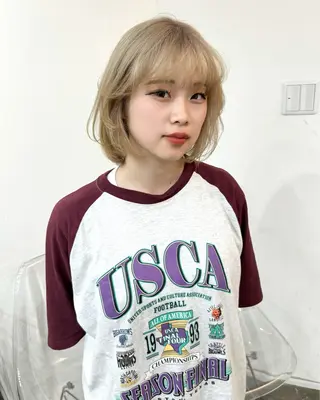 ショート カラー エクステモデル募集 💗大阪梅田/川上のヘアスタイル