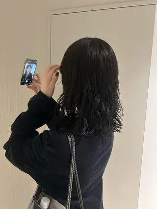 ミディアム 伊藤ほのか/パーマ /酸性ストレートのヘアスタイル
