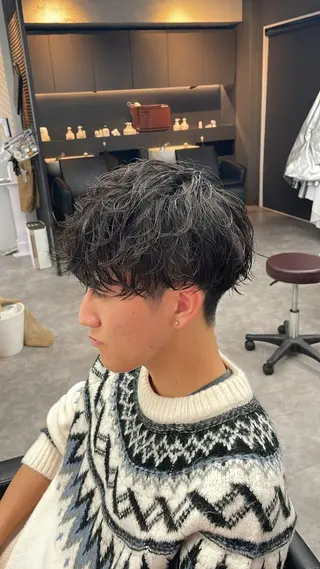 ショート パーマ ヘアアレンジ メンズ ⚡️王道メンズ⚡️ 北千住駅近！のヘアスタイル