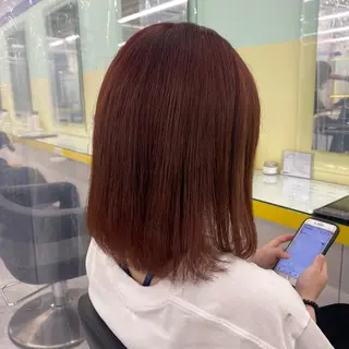 セミロング カラー ヘアアレンジ mai🍑暖色カラー /レイヤー💖のヘアスタイル