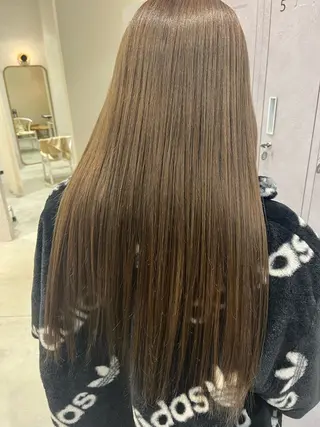 ロング 福島 果音のヘアスタイル
