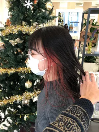 ロング カラー 渕向 克海のヘアスタイル