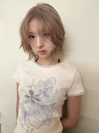 カラー nappe🐏 栄／矢場町のヘアスタイル