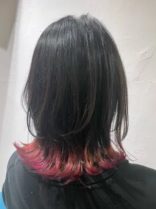 ミディアム カラー 美容室stadium 横田ジュンコのヘアスタイル