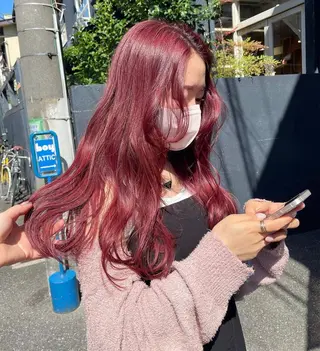 ロング カラー 🍒暖色カラー🍒 渋谷/YUUのヘアスタイル