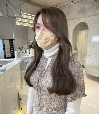 ロング カラー 韓国ヘア／レイヤー/ 🤍ayumuのヘアスタイル