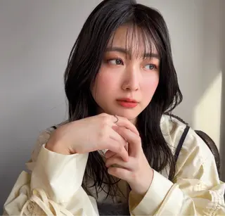 ミディアム カラー ロング料金無し ブリーチ/YUTOのヘアスタイル