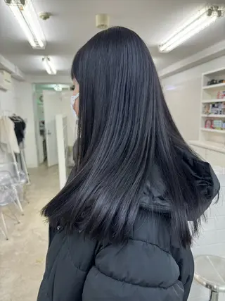 セミロング カラー こはる／ハードパーマ /癖毛風パーマ🧃のヘアスタイル