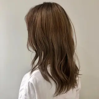 セミロング カラー fifth 山中達也のヘアスタイル