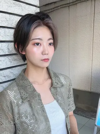 ショート ショート、ボブ シマダマサトのヘアスタイル