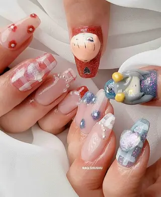 ネイル 3dパーツ/流行り 👧shushu❤️のネイルデザイン