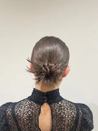 ヘアアレンジ オタク美容師☃️🩵 ヘアアレンジ/暗髪のヘアスタイル