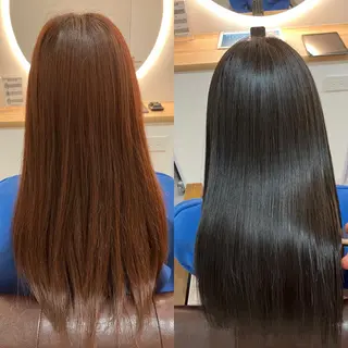 ロング カラー ヘアアレンジ キッズ 横浜関内髪質改善 re:Magoのヘアスタイル