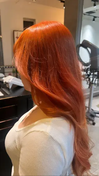 ロング カラー ヘアアレンジ 🎀ハイトーン・艶 カラー HANA🎀のヘアスタイル