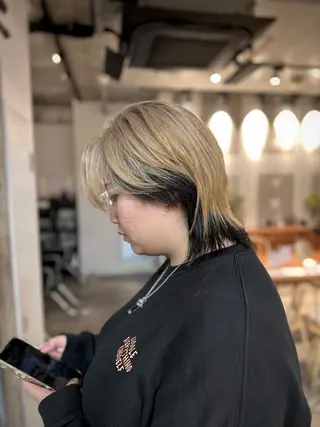 カラー メンズ 高島 悠吾のヘアスタイル