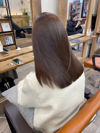 ミディアム カラー HIKARU副店長/ ✨️髪質改善のヘアスタイル