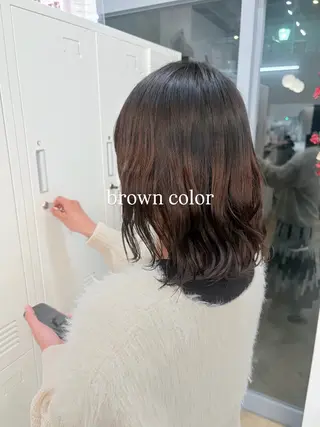 ミディアム カラー 🫧ナギサ/本厚木/ ボブ/ミディアム🫧のヘアスタイル