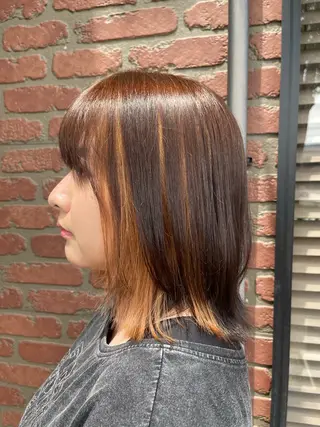 ミディアム カラー 寺田 さゆみのヘアスタイル