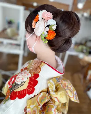 ヘアアレンジ 荒木 ひろかのヘアスタイル