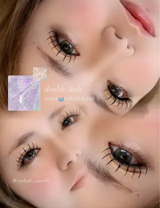 マツエク・マツパ 【那覇/束感まつ毛 /LED】ｷｬﾒﾙのマツエク・マツパデザイン