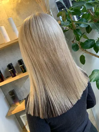 セミロング カラー 天野 開のヘアスタイル