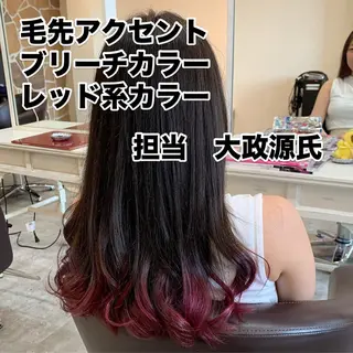 ロング カラー 大政源氏🌈✨ Genjiのヘアスタイル
