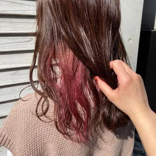 ミディアム カラー 🪭risa 暖色/レイヤー🪭のヘアスタイル