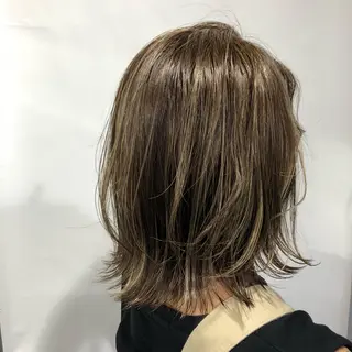ミディアム mayu ○のヘアスタイル