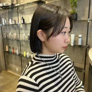 ショート 縮毛矯正・似合わせ タナカ レイヤのヘアスタイル