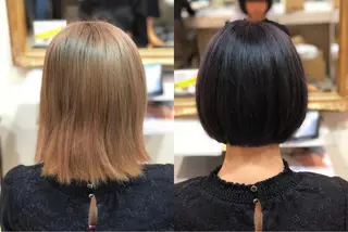 ショート カラー ✨デザインカラー✨ ハイトーン　森貴章のヘアスタイル