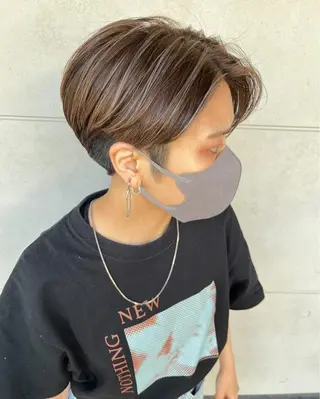 ショート カラー メンズ メンズヘア特化 崎田 成人のヘアスタイル