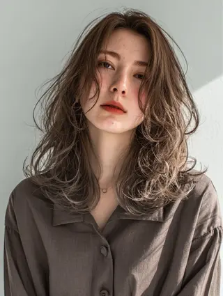 ミディアム カラー パーマ ヘアアレンジ メンズ 新宿駅近♡友達とOK 🦋W -ワット -のヘアスタイル