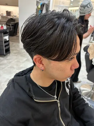 ショート パーマ メンズ メンズ美容師/ フェザー/池戸晴也のヘアスタイル