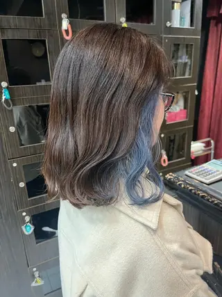 ミディアム カラー 🦋YUI 髪質改善 ブリーチ　着付け🦋のヘアスタイル