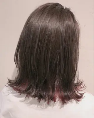 ミディアム カラー 伊藤 さやかのヘアスタイル