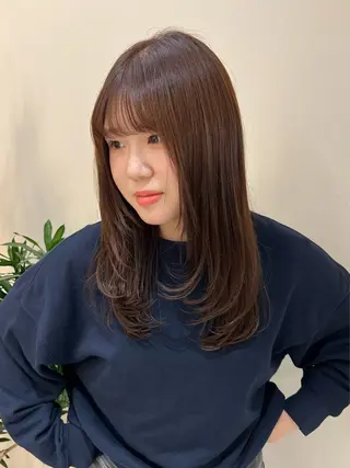 ロング カラー 《Une》 hinariのヘアスタイル