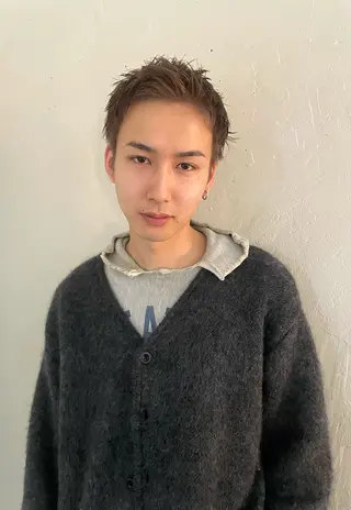 カラー メンズ Chikashitsu/Then所属・mana/ハイトーン /ヘアセット🎀のヘアスタイル