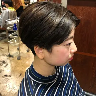 ショート 似合わせ🩵悩んだら 💭KAE 🫟のヘアスタイル