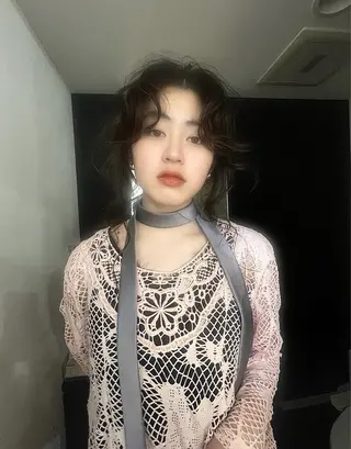 セミロング ヘアアレンジ 長江 績のヘアスタイル